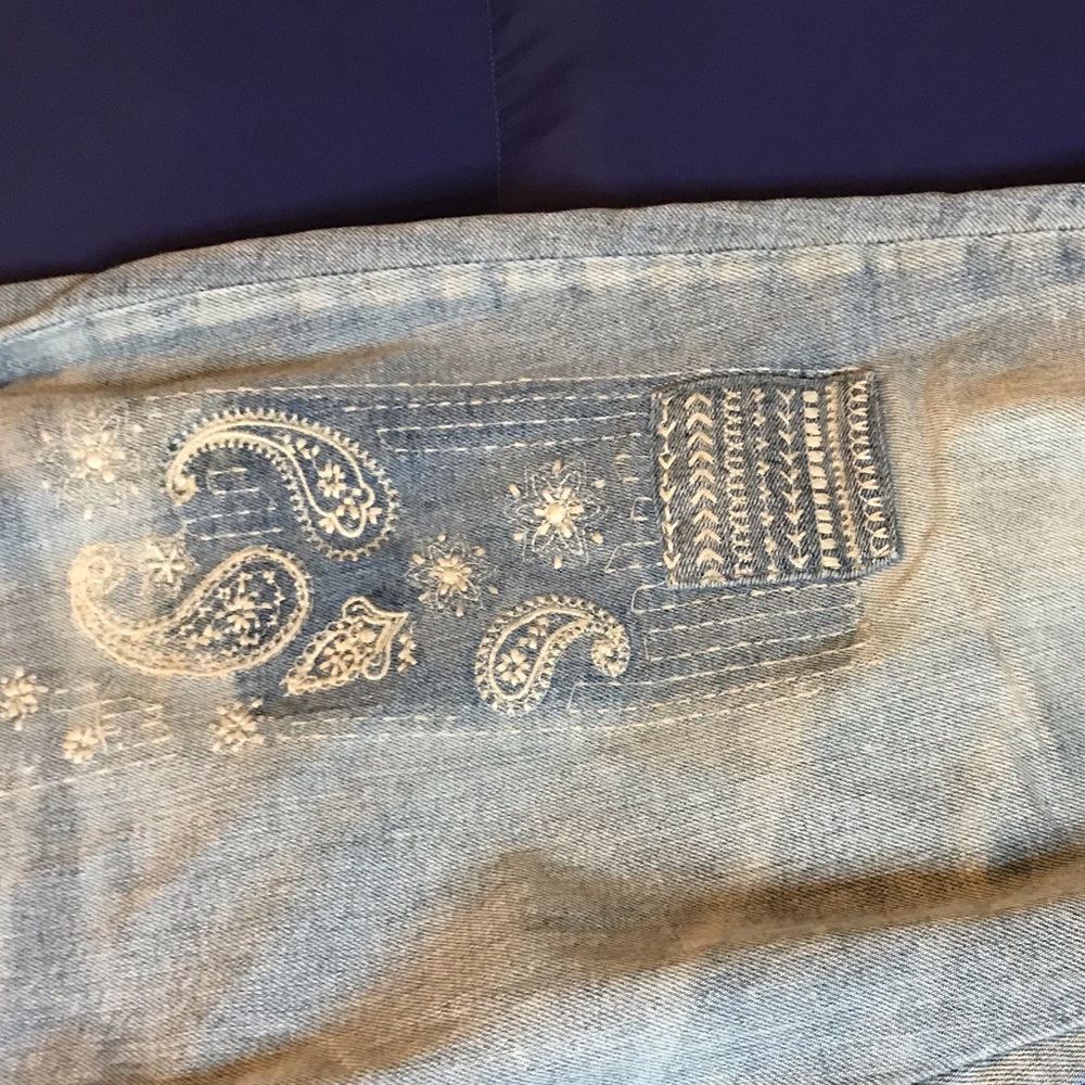Aiko Paisley Silver jeans